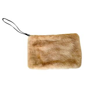Zara Faux Fur Clutch Bag